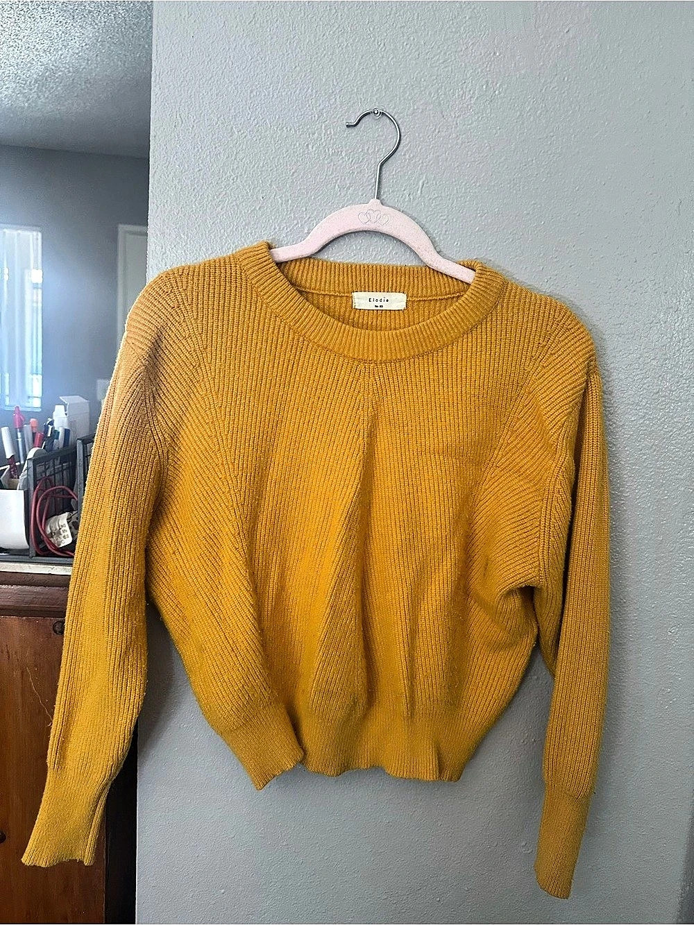 Elodie Crew Neck Sweater Yellow xs used
